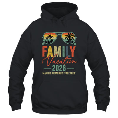 Family Vacation 2026 Beach Matching Summer Vacation Retro Shirt & Tank Top | teecentury