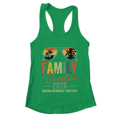 Family Vacation 2026 Beach Matching Summer Vacation Retro Shirt & Tank Top | teecentury