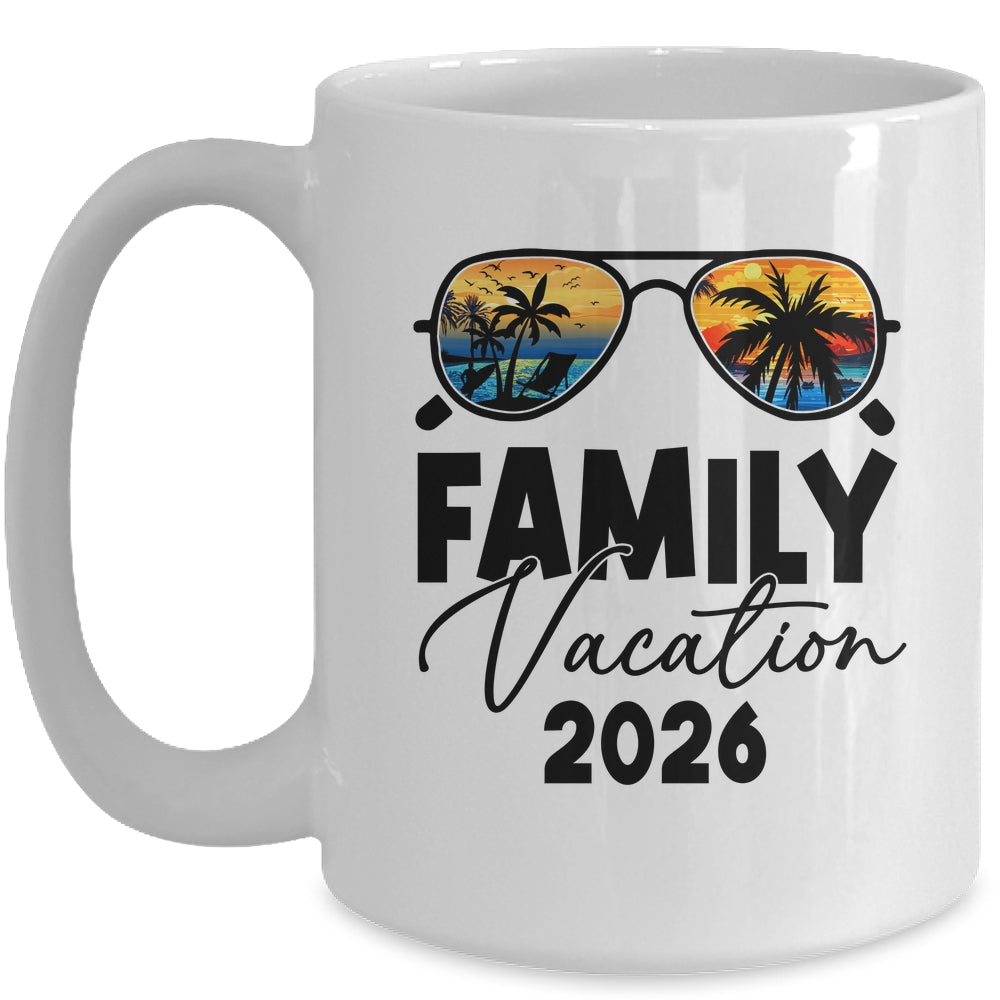 Family Vacation 2026 Beach Summer Family Together Vacation Mug | teecentury
