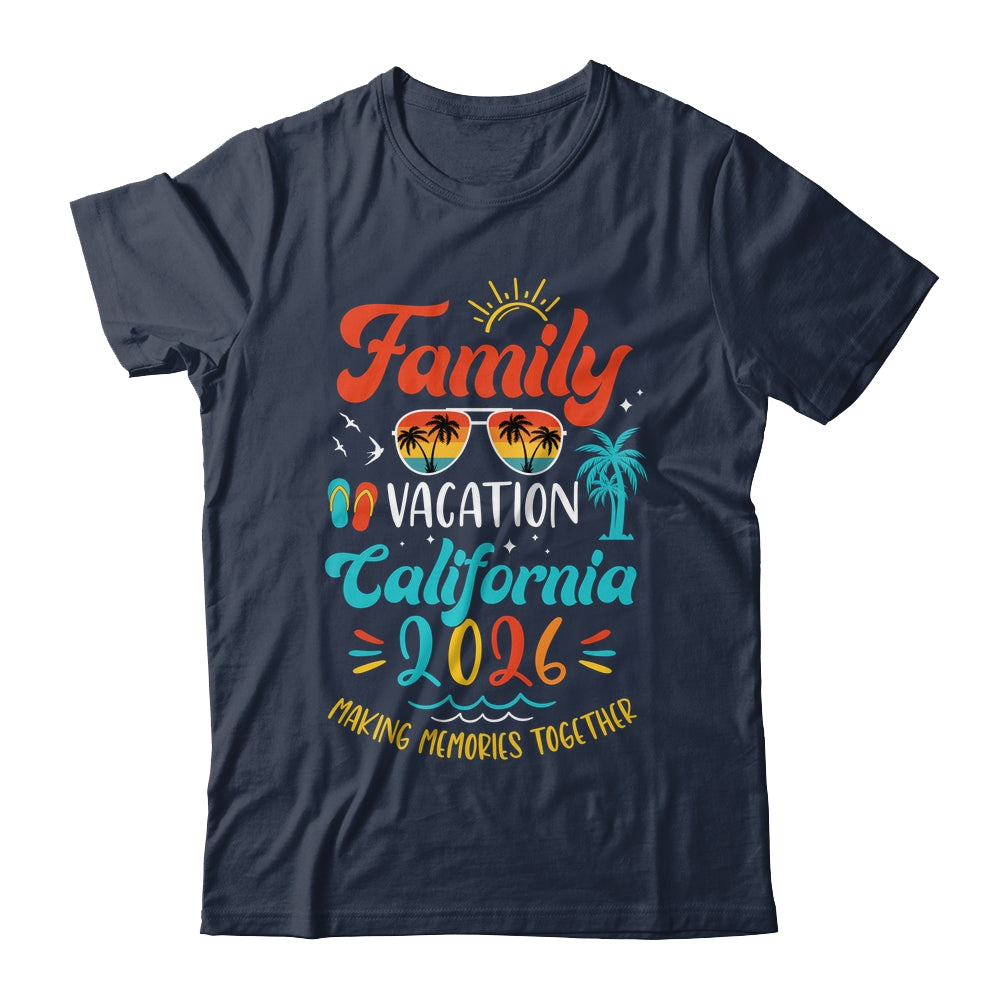 Family Vacation 2026 California Matching Summer Vacation Shirt & Tank Top | teecentury