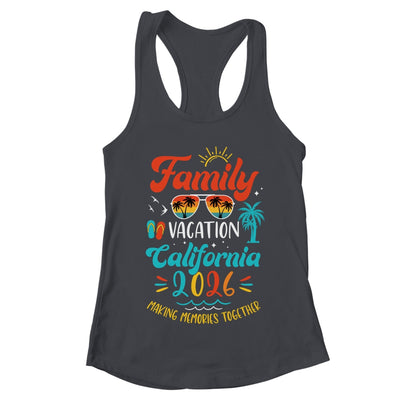 Family Vacation 2026 California Matching Summer Vacation Shirt & Tank Top | teecentury