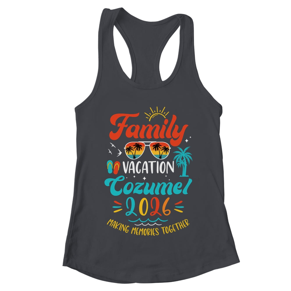 Family Vacation 2026 Cozumel Matching Summer Vacation Shirt & Tank Top | teecentury