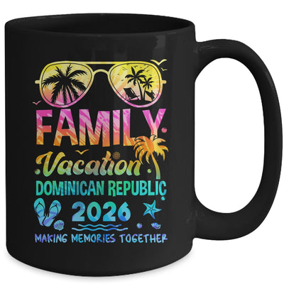 Family Vacation 2026 Dominican Republic Matching Memories Together Mug | teecentury