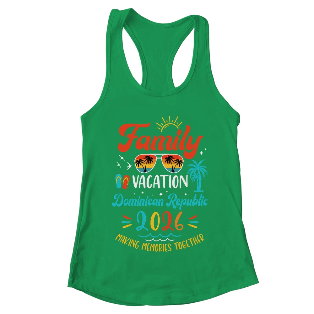 Family Vacation 2026 Dominican Republic Matching Summer Vacation Shirt & Tank Top | teecentury