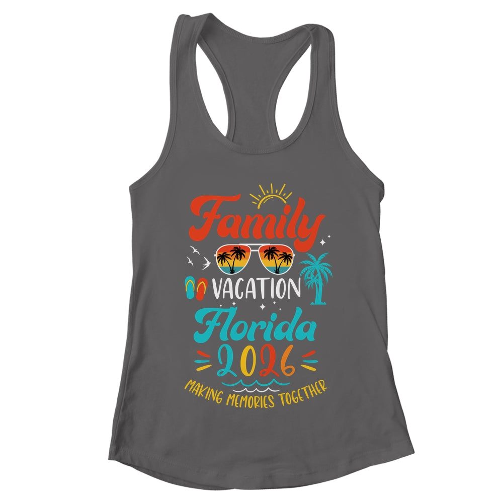 Family Vacation 2026 Florida Matching Summer Vacation Shirt & Tank Top | teecentury