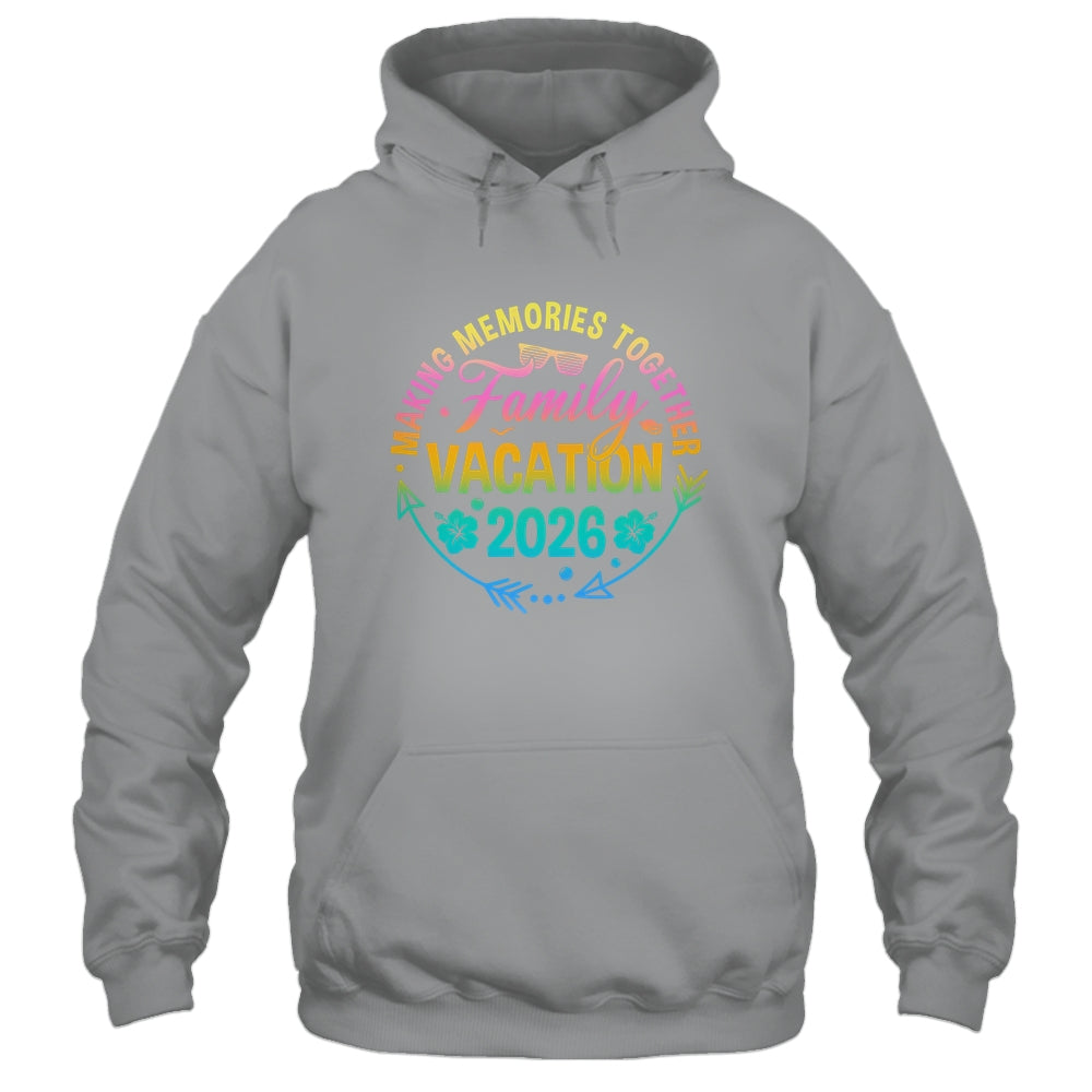 Family Vacation 2026 Making Memories Matching Summer Vacation Shirt & Tank Top | teecentury