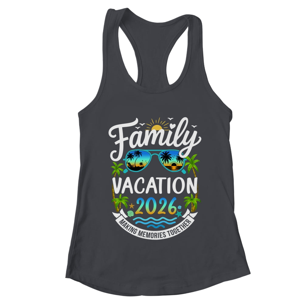 Family Vacation 2026 Matching Family Summer Vacation Beach Shirt & Tank Top | teecentury