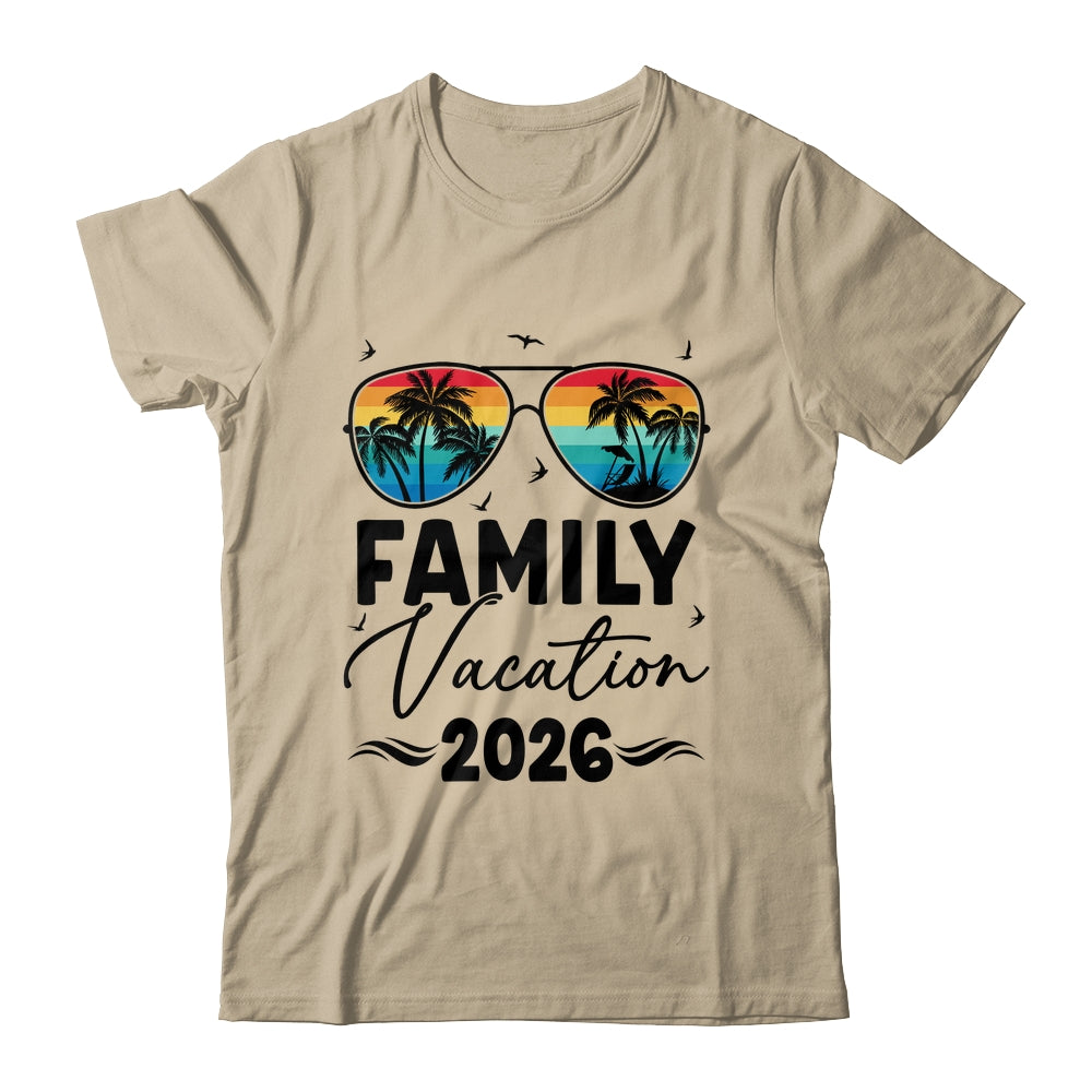 Family Vacation 2026 Matching Family Summer Vacation Shirt & Tank Top | teecentury