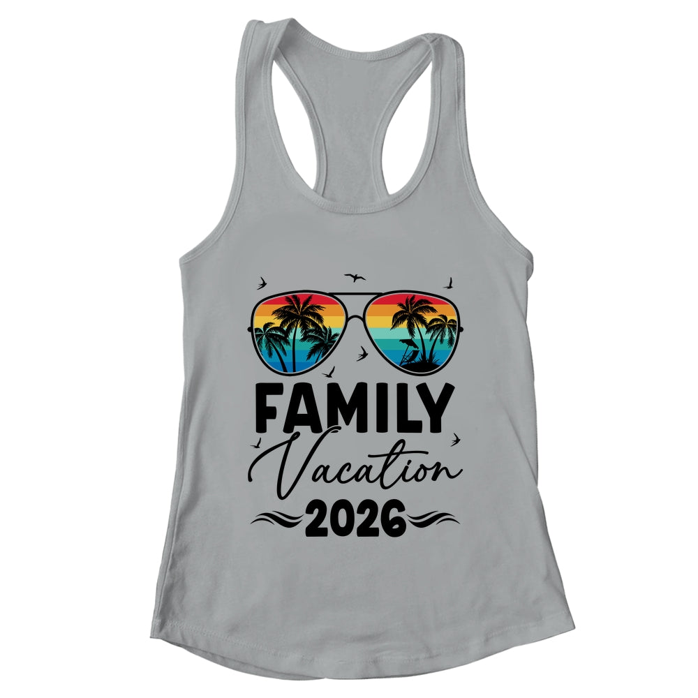 Family Vacation 2026 Matching Family Summer Vacation Shirt & Tank Top | teecentury