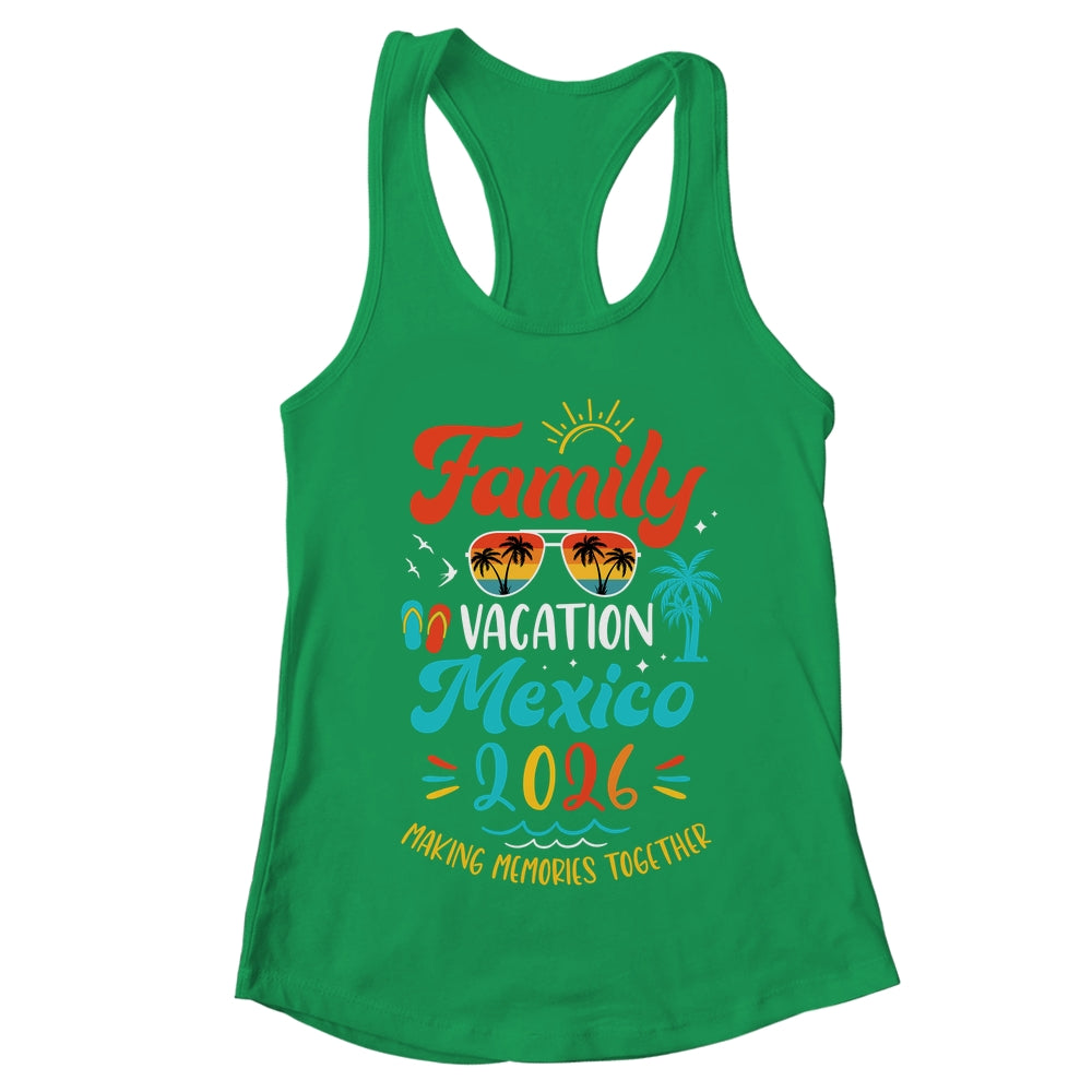 Family Vacation 2026 Mexico Matching Summer Vacation Shirt & Tank Top | teecentury