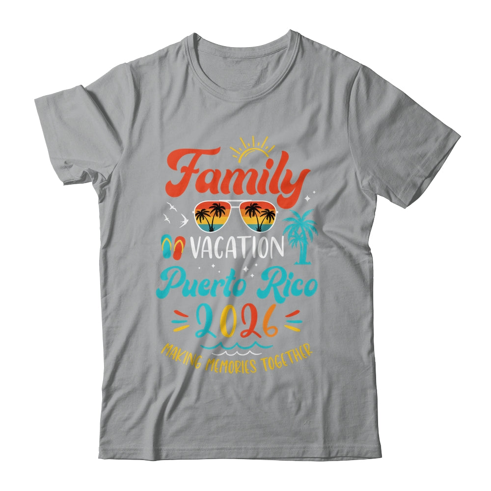 Family Vacation 2026 Puerto Rico Matching Summer Vacation Shirt & Tank Top | teecentury