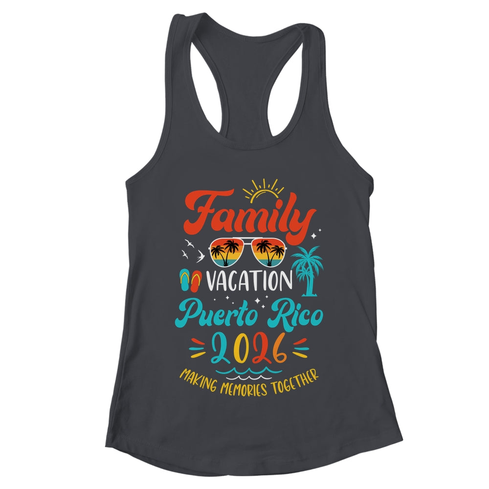 Family Vacation 2026 Puerto Rico Matching Summer Vacation Shirt & Tank Top | teecentury