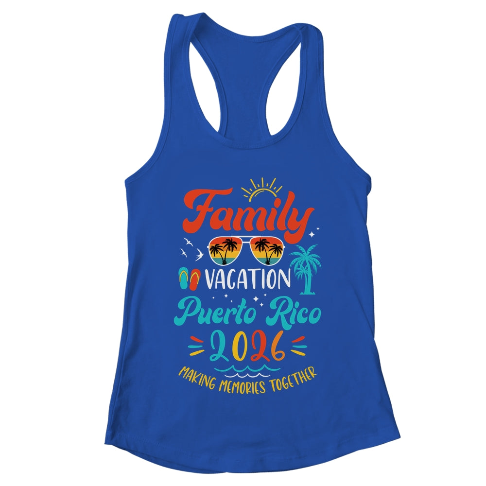 Family Vacation 2026 Puerto Rico Matching Summer Vacation Shirt & Tank Top | teecentury