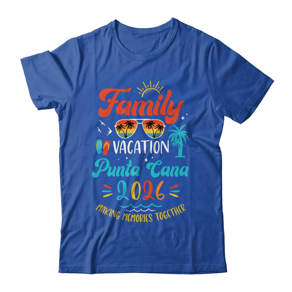 Family Vacation 2026 Punta Cana Matching Summer Vacation Shirt & Tank Top | teecentury