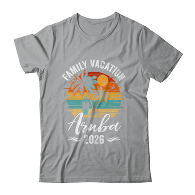 Family Vacation 2026 Vintage Aruba Summer Matching Trip Shirt & Tank Top | teecentury