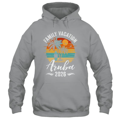 Family Vacation 2026 Vintage Aruba Summer Matching Trip Shirt & Tank Top | teecentury