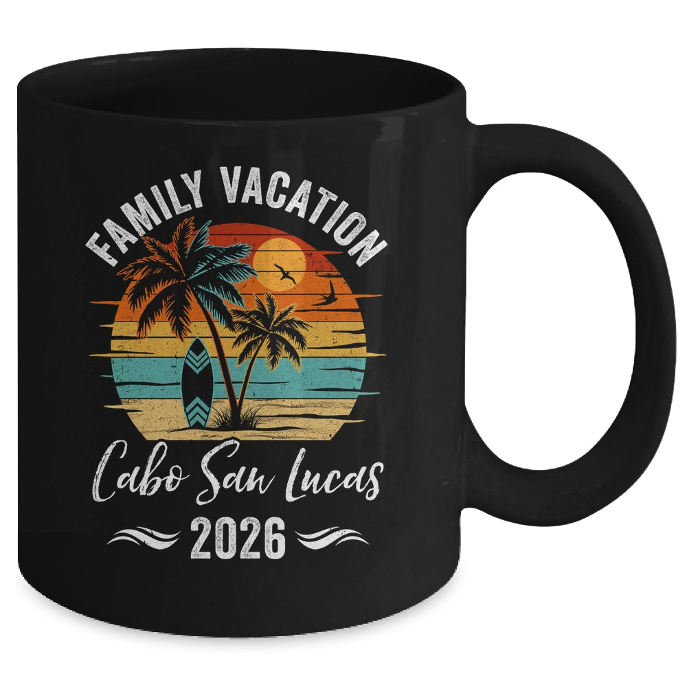 Family Vacation 2026 Vintage Cabo San Lucas Summer Matching Trip Mug | teecentury