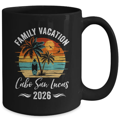 Family Vacation 2026 Vintage Cabo San Lucas Summer Matching Trip Mug | teecentury