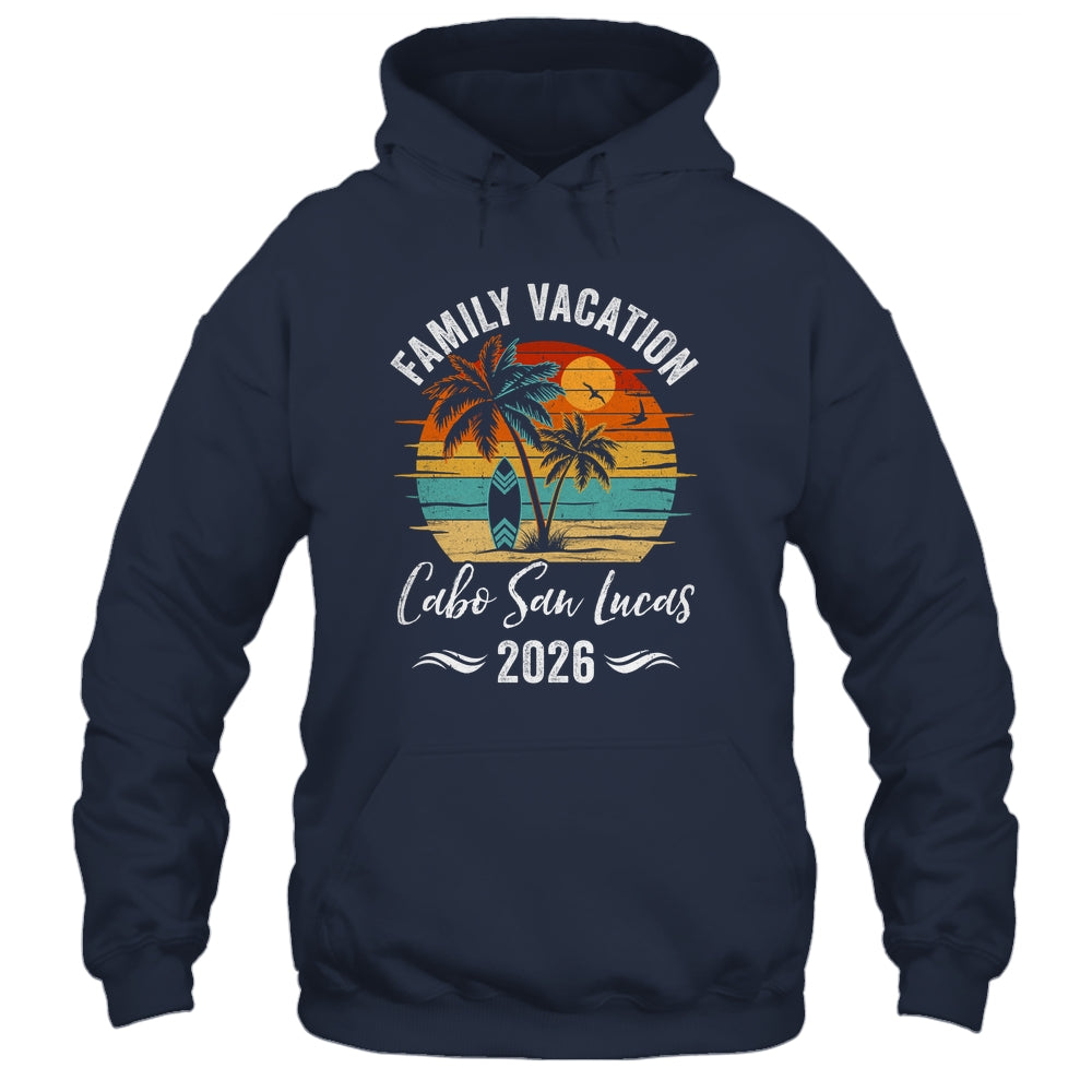 Family Vacation 2026 Vintage Cabo San Lucas Summer Matching Trip Shirt & Tank Top | teecentury