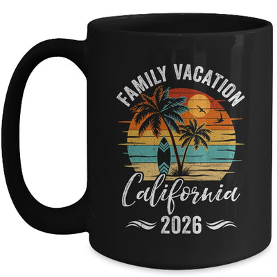 Family Vacation 2026 Vintage California Summer Matching Trip Mug | teecentury