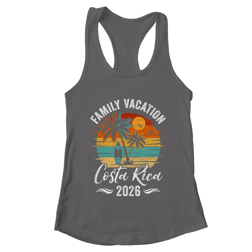 Family Vacation 2026 Vintage Costa Rica Summer Matching Trip Shirt & Tank Top | teecentury