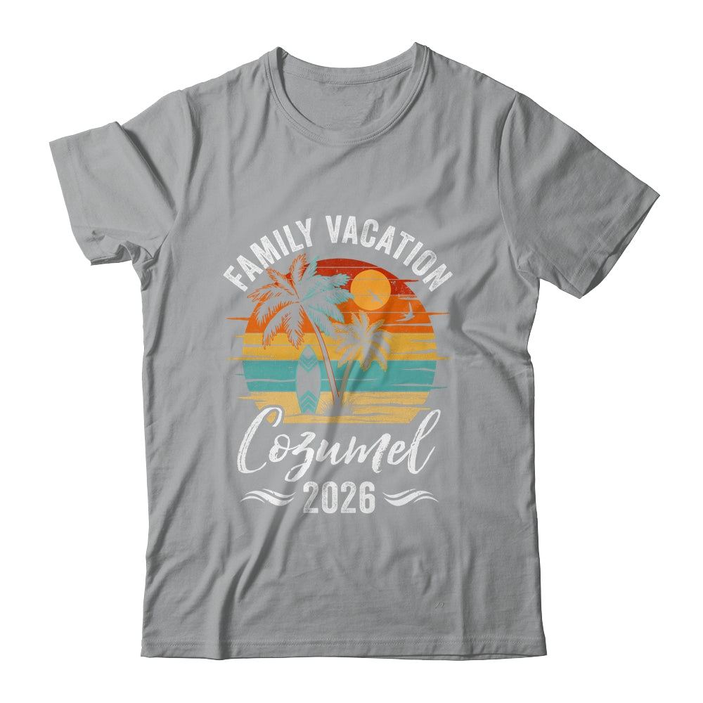 Family Vacation 2026 Vintage Cozumel Summer Matching Trip Shirt & Tank Top | teecentury