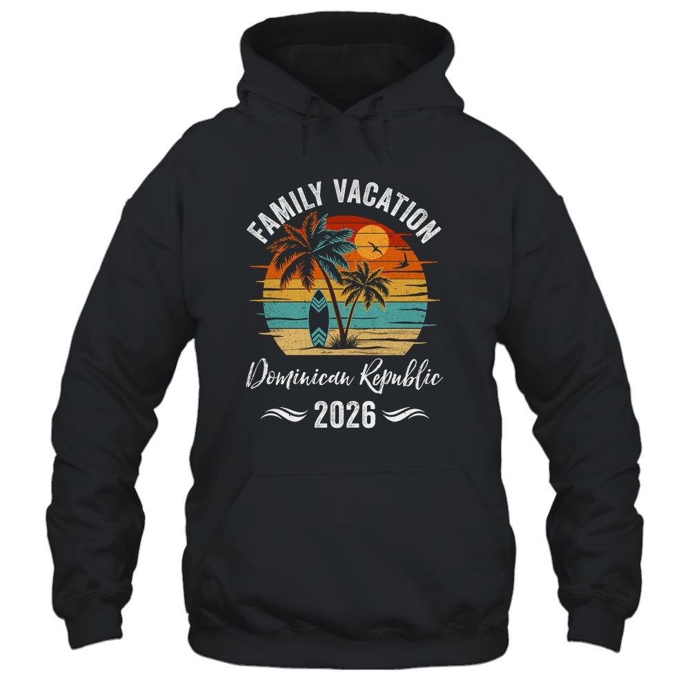 Family Vacation 2026 Vintage Dominican Republic Summer Matching Trip Shirt & Tank Top | teecentury