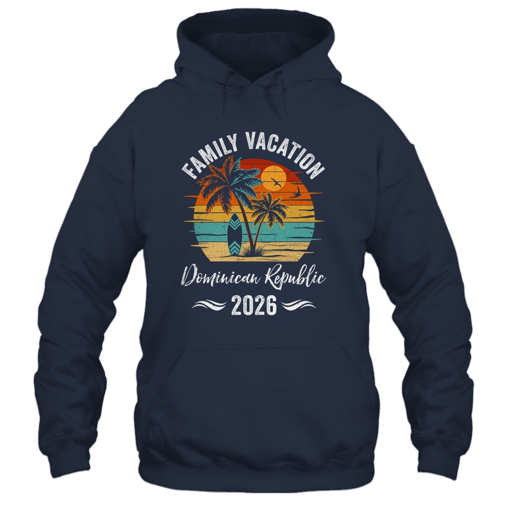 Family Vacation 2026 Vintage Dominican Republic Summer Matching Trip Shirt & Tank Top | teecentury