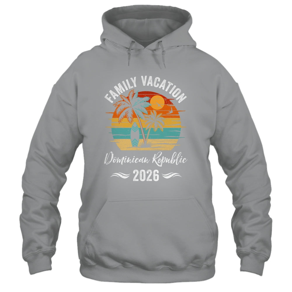 Family Vacation 2026 Vintage Dominican Republic Summer Matching Trip Shirt & Tank Top | teecentury