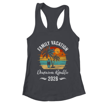 Family Vacation 2026 Vintage Dominican Republic Summer Matching Trip Shirt & Tank Top | teecentury