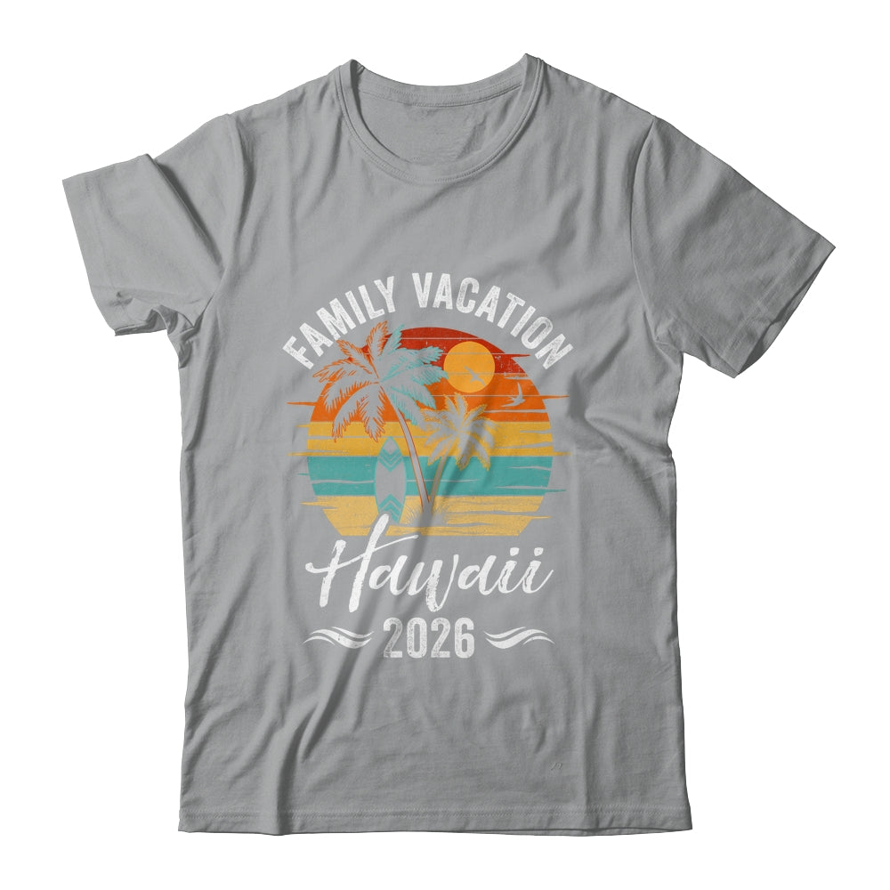 Family Vacation 2026 Vintage Hawaii Summer Matching Trip Shirt & Tank Top | teecentury