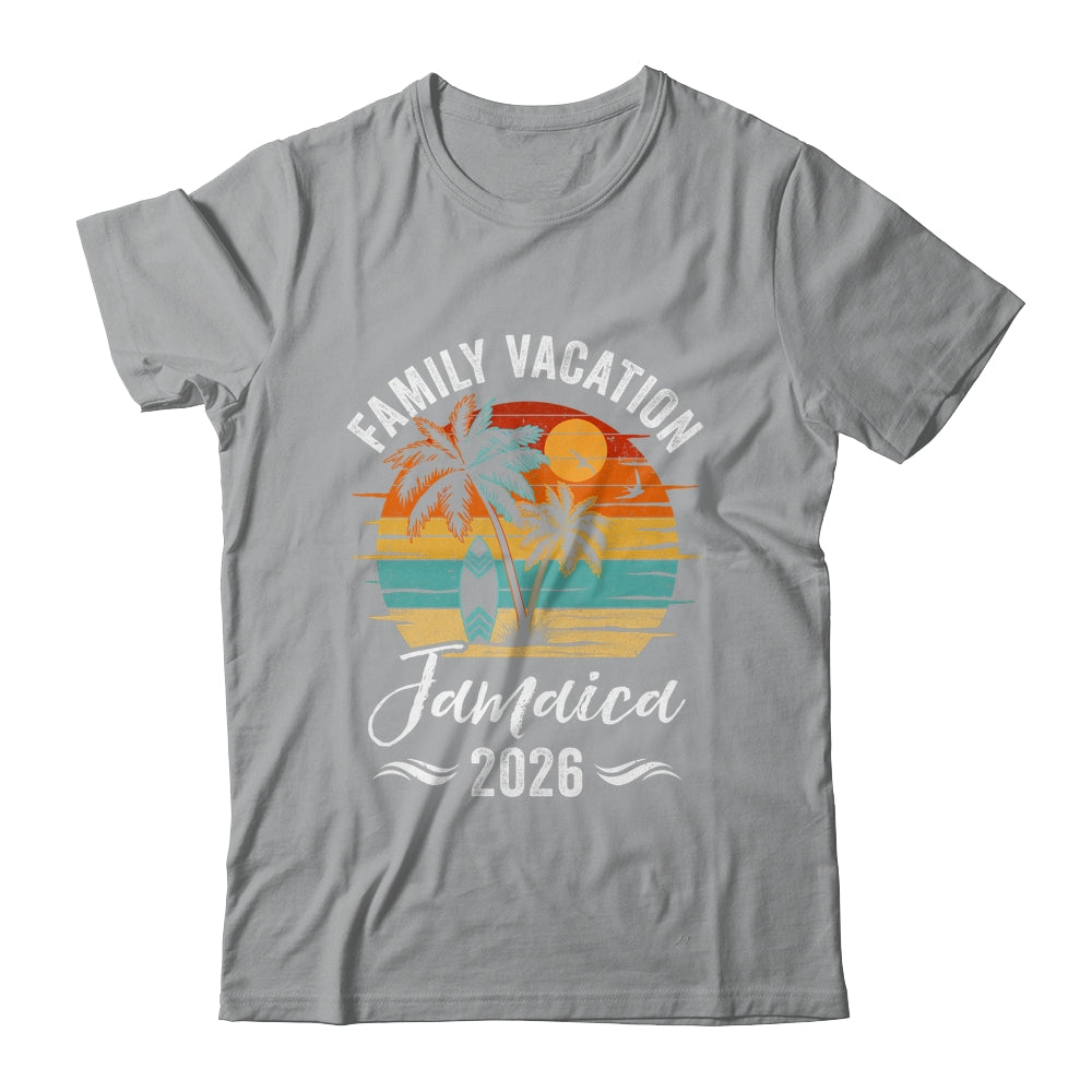 Family Vacation 2026 Vintage Jamaica Summer Matching Trip Shirt & Tank Top | teecentury