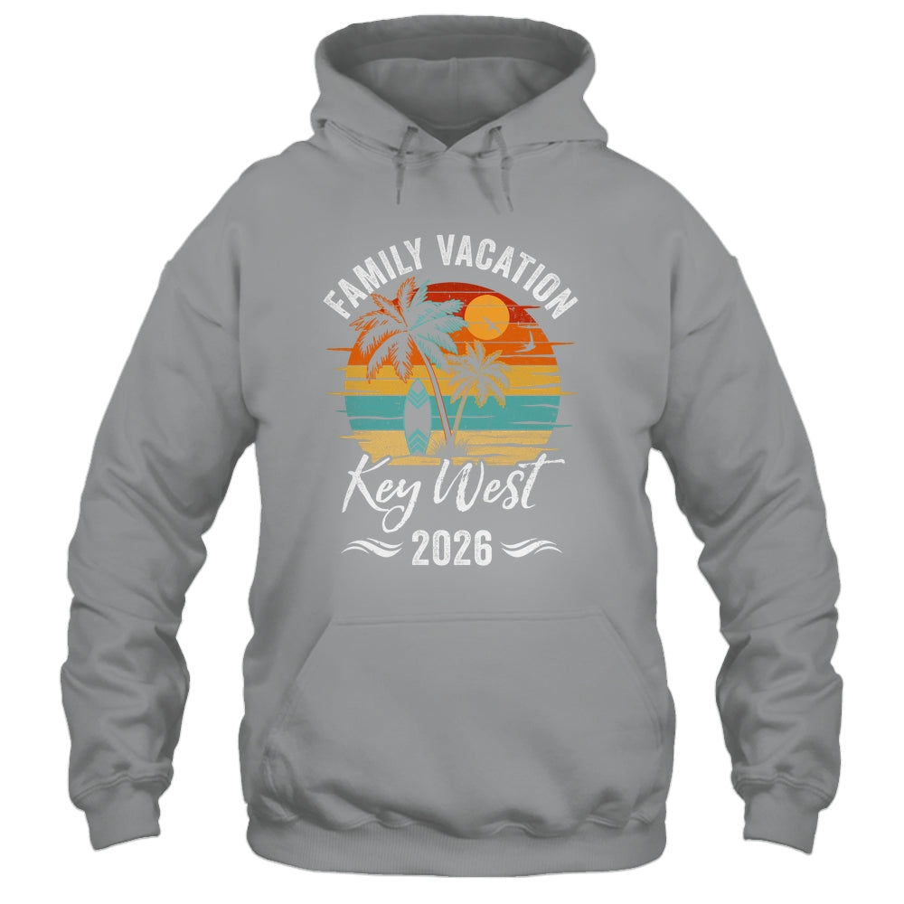 Family Vacation 2026 Vintage Key West Summer Matching Trip Shirt & Tank Top | teecentury