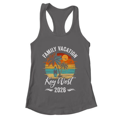 Family Vacation 2026 Vintage Key West Summer Matching Trip Shirt & Tank Top | teecentury