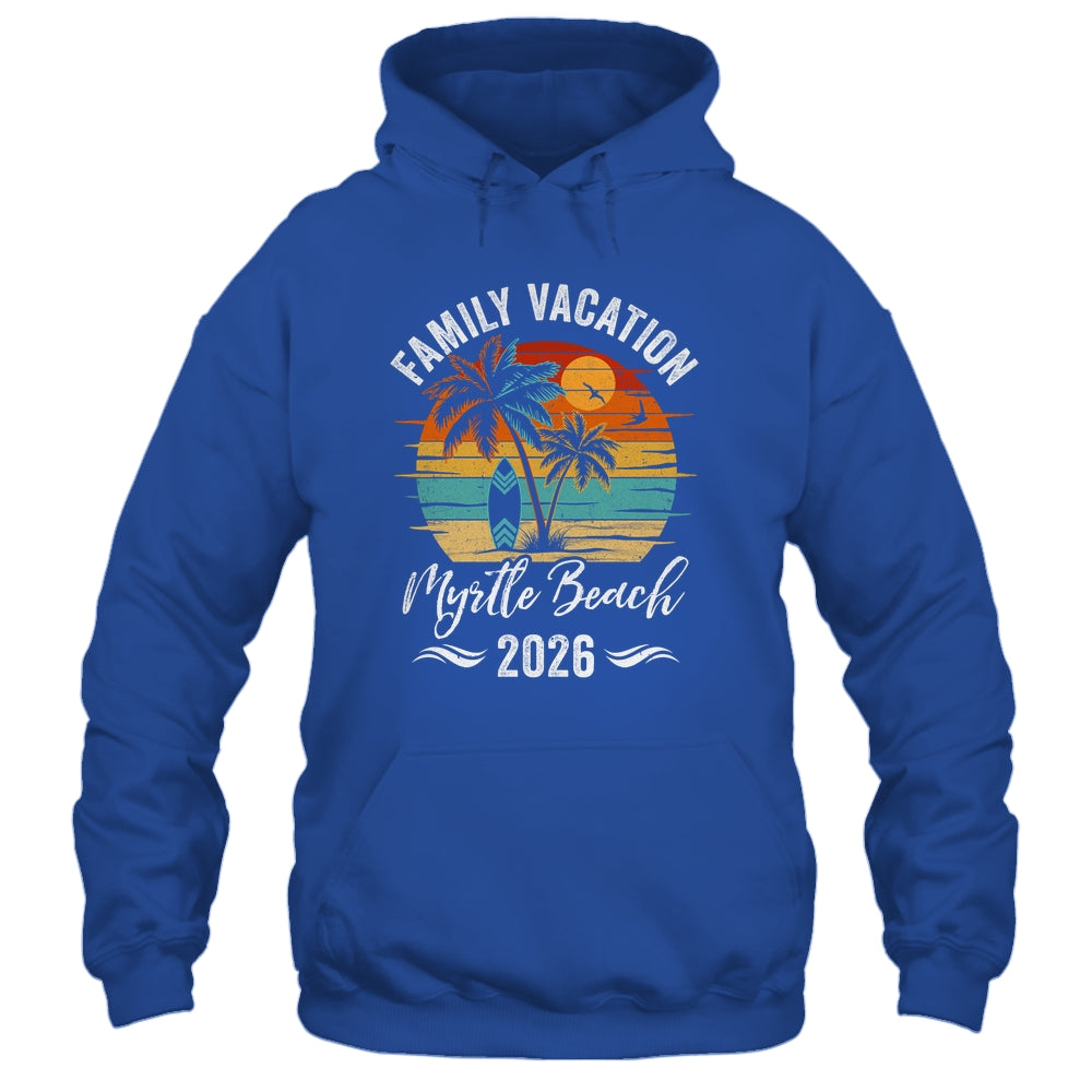 Family Vacation 2026 Vintage Myrtle Beach Summer Matching Trip Shirt & Tank Top | teecentury