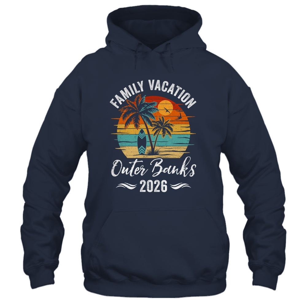 Family Vacation 2026 Vintage Outer Banks Summer Matching Trip Shirt & Tank Top | teecentury