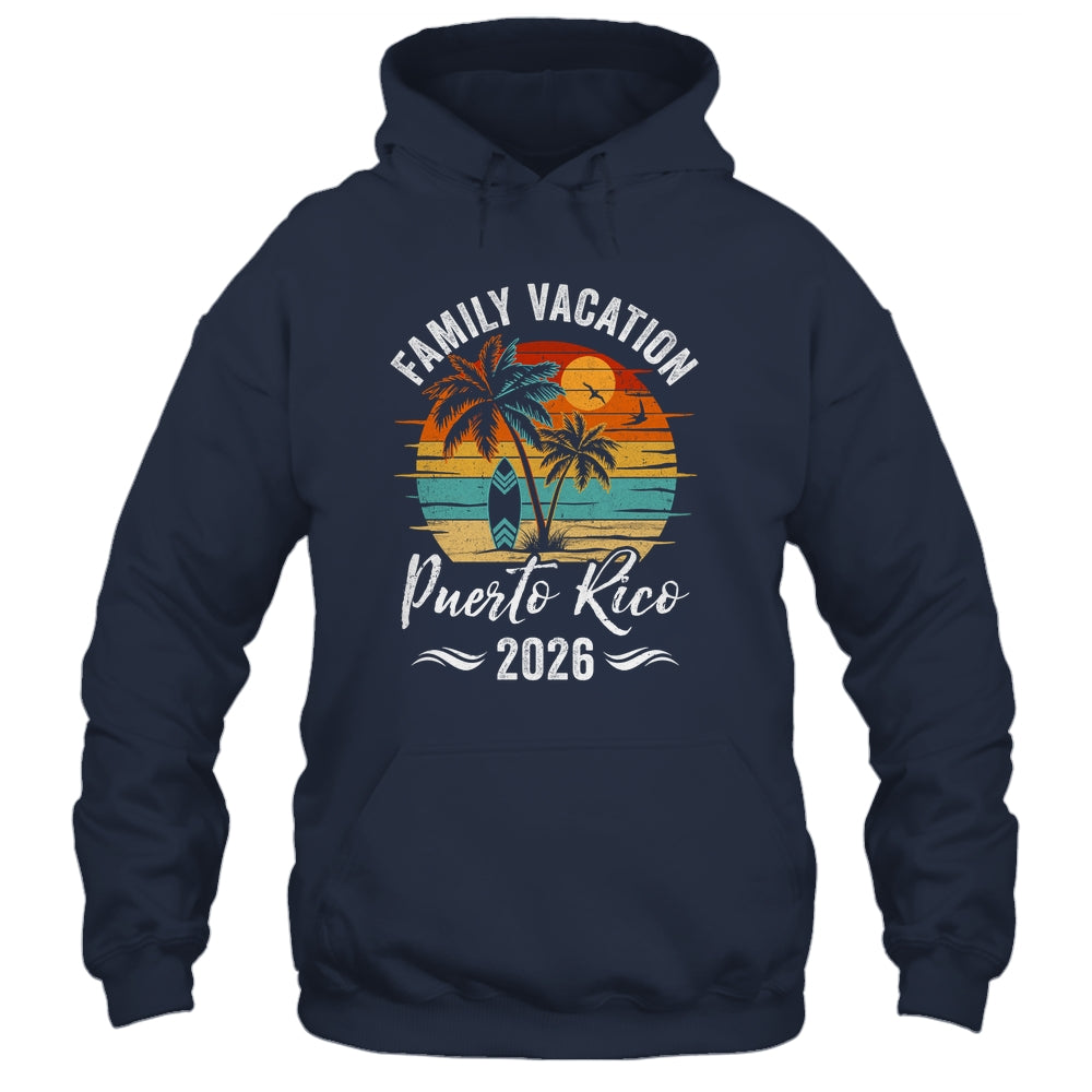 Family Vacation 2026 Vintage Puerto Rico Summer Matching Trip Shirt & Tank Top | teecentury
