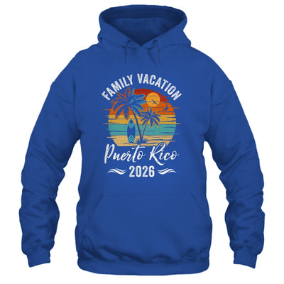 Family Vacation 2026 Vintage Puerto Rico Summer Matching Trip Shirt & Tank Top | teecentury