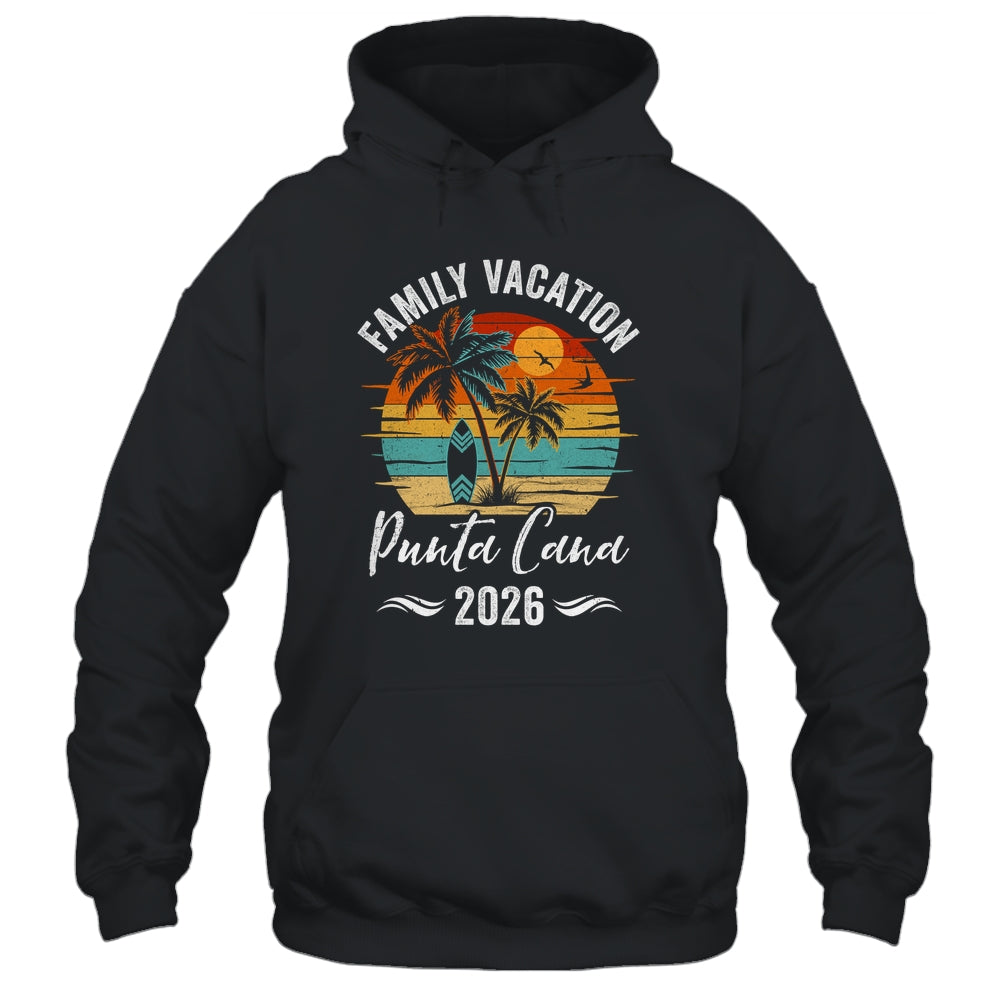 Family Vacation 2026 Vintage Punta Cana Summer Matching Trip Shirt & Tank Top | teecentury