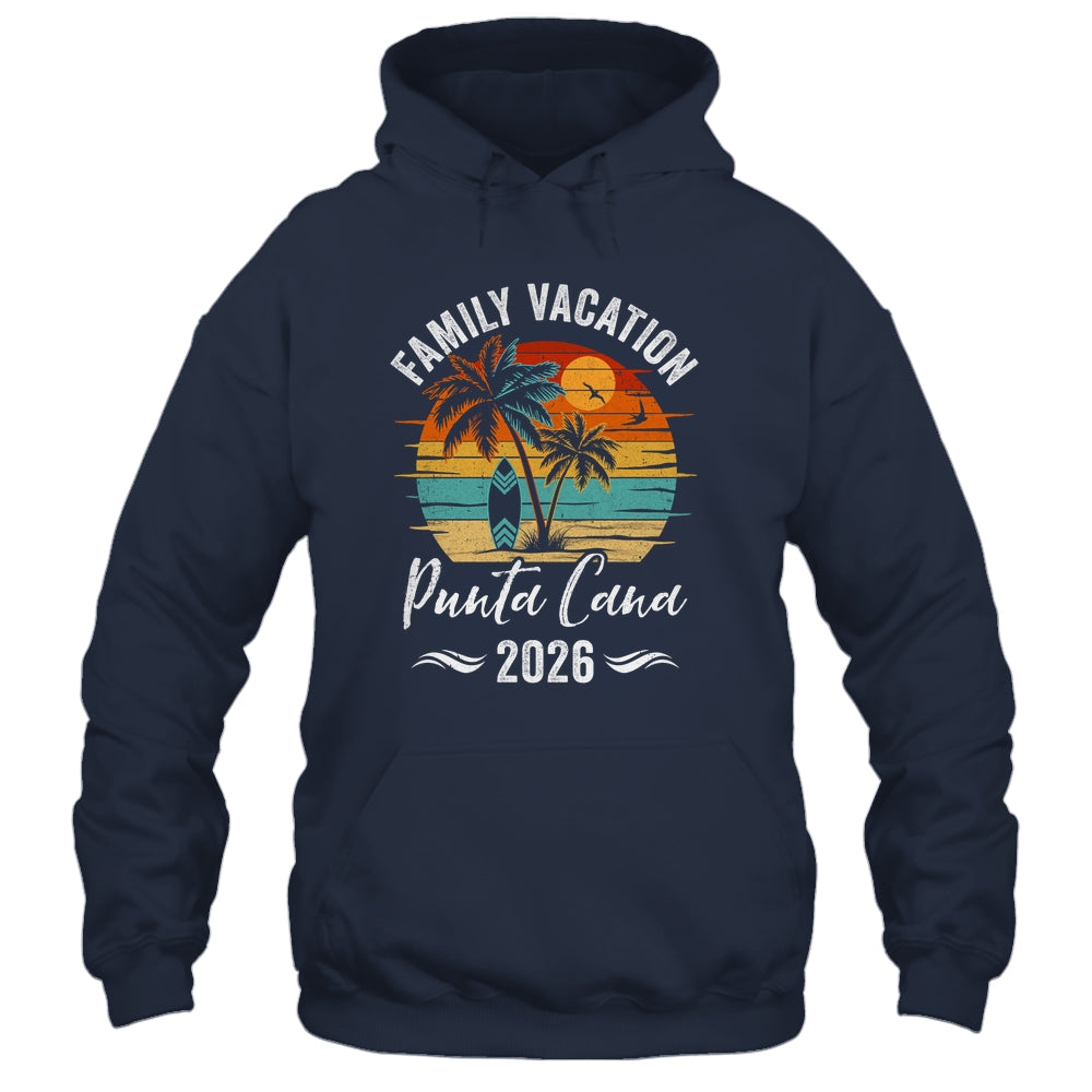 Family Vacation 2026 Vintage Punta Cana Summer Matching Trip Shirt & Tank Top | teecentury