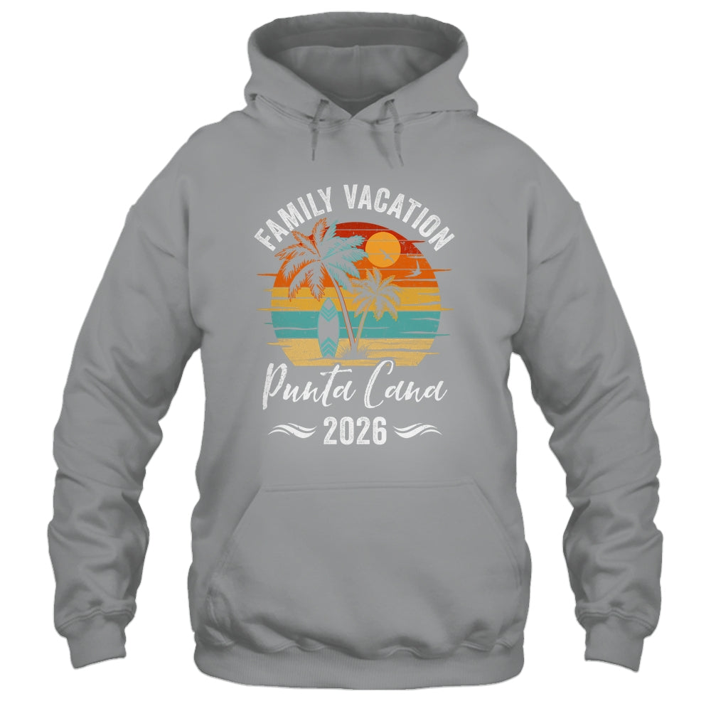 Family Vacation 2026 Vintage Punta Cana Summer Matching Trip Shirt & Tank Top | teecentury