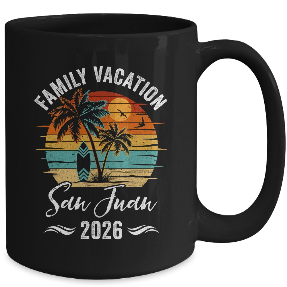 Family Vacation 2026 Vintage San Juan Summer Matching Trip Mug | teecentury