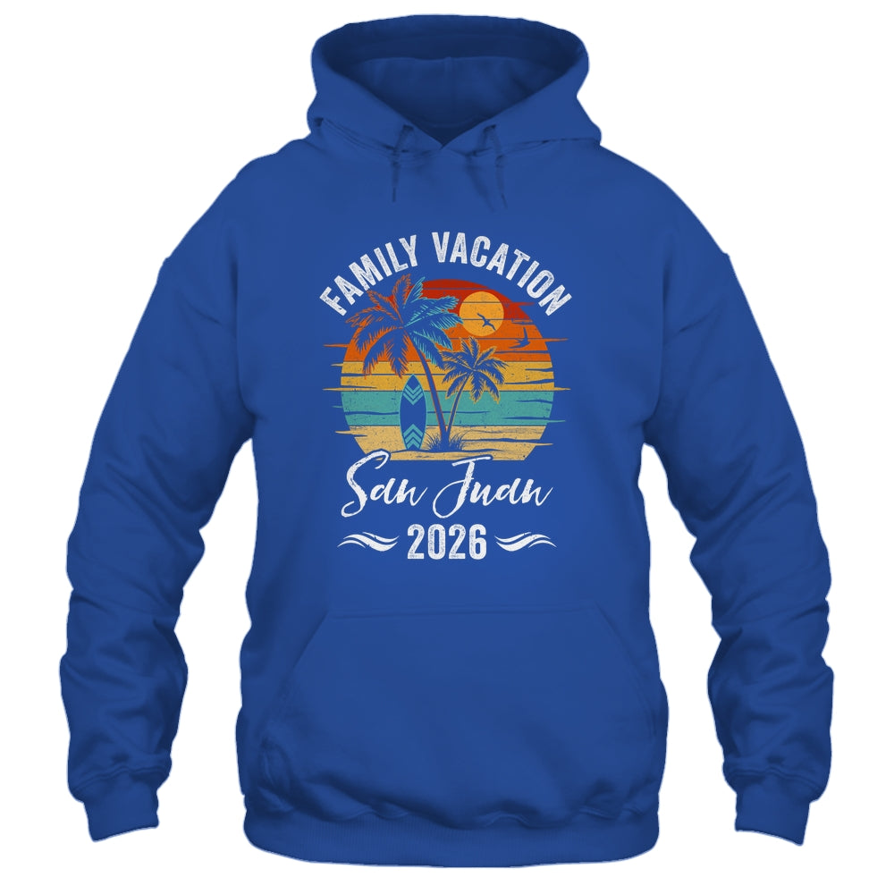 Family Vacation 2026 Vintage San Juan Summer Matching Trip Shirt & Tank Top | teecentury