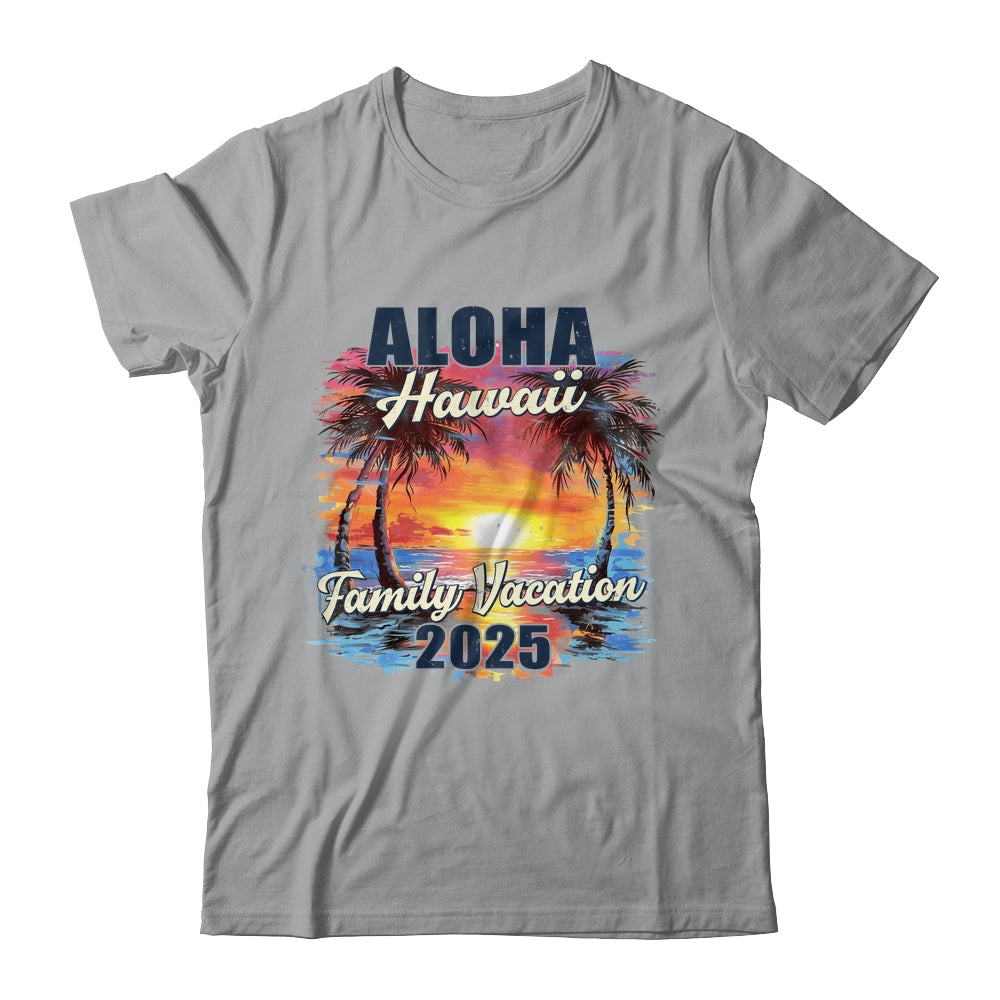 Family Vacation Aloha Hawaii 2025 Summer Trip Matching Shirt & Tank Top | teecentury