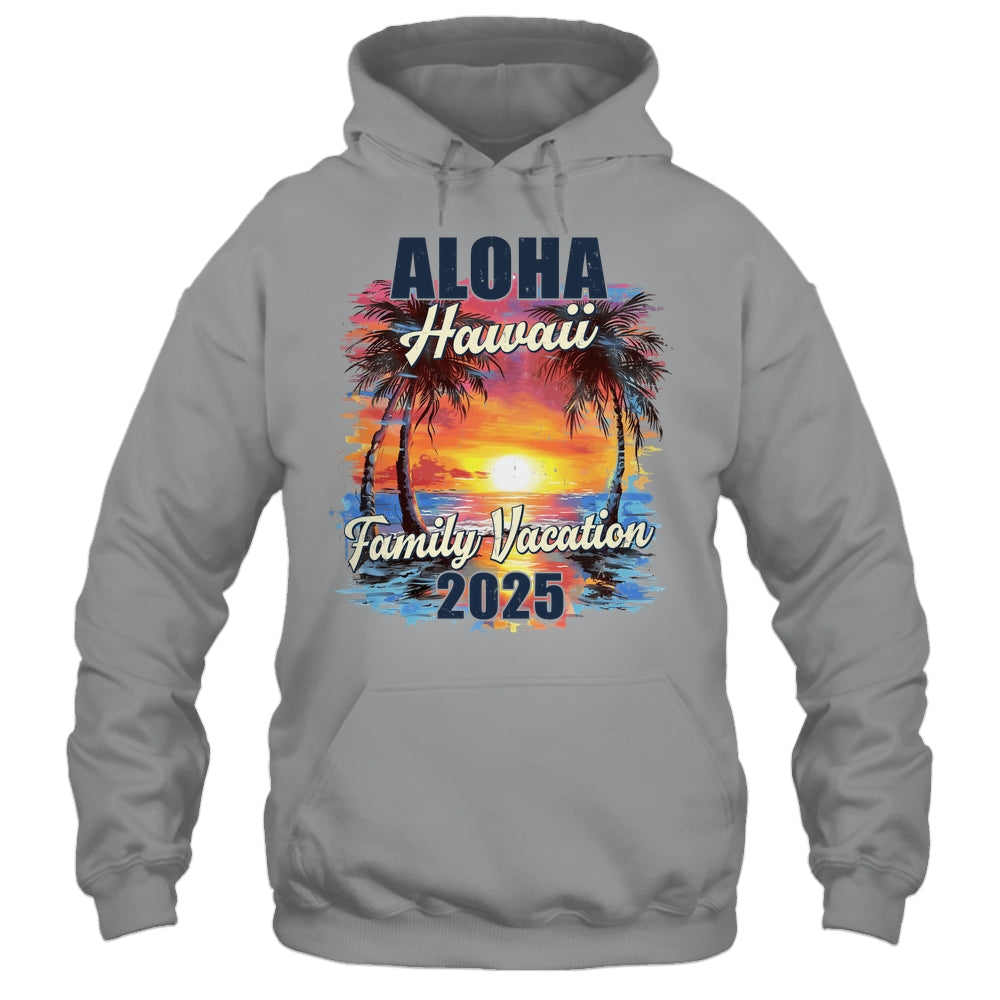 Family Vacation Aloha Hawaii 2025 Summer Trip Matching Shirt & Tank Top | teecentury
