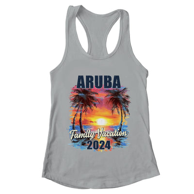 Family Vacation Aruba 2024 Summer Trip Matching Shirt & Tank Top | teecentury