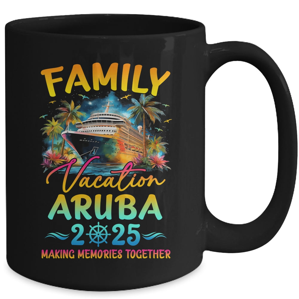 Family Vacation Aruba 2025 Matching Group Summer Mug | teecentury