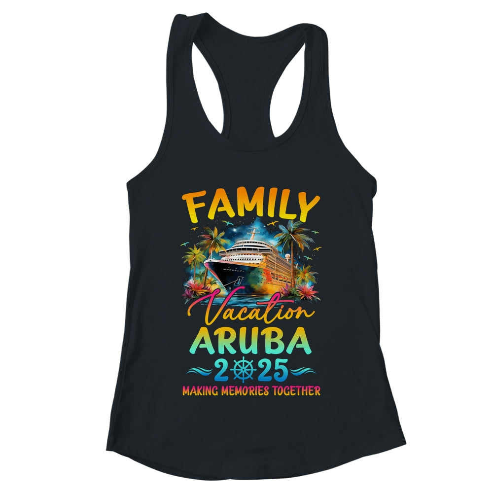 Family Vacation Aruba 2025 Matching Group Summer Shirt & Tank Top | teecentury