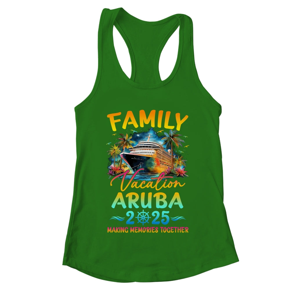 Family Vacation Aruba 2025 Matching Group Summer Shirt & Tank Top | teecentury
