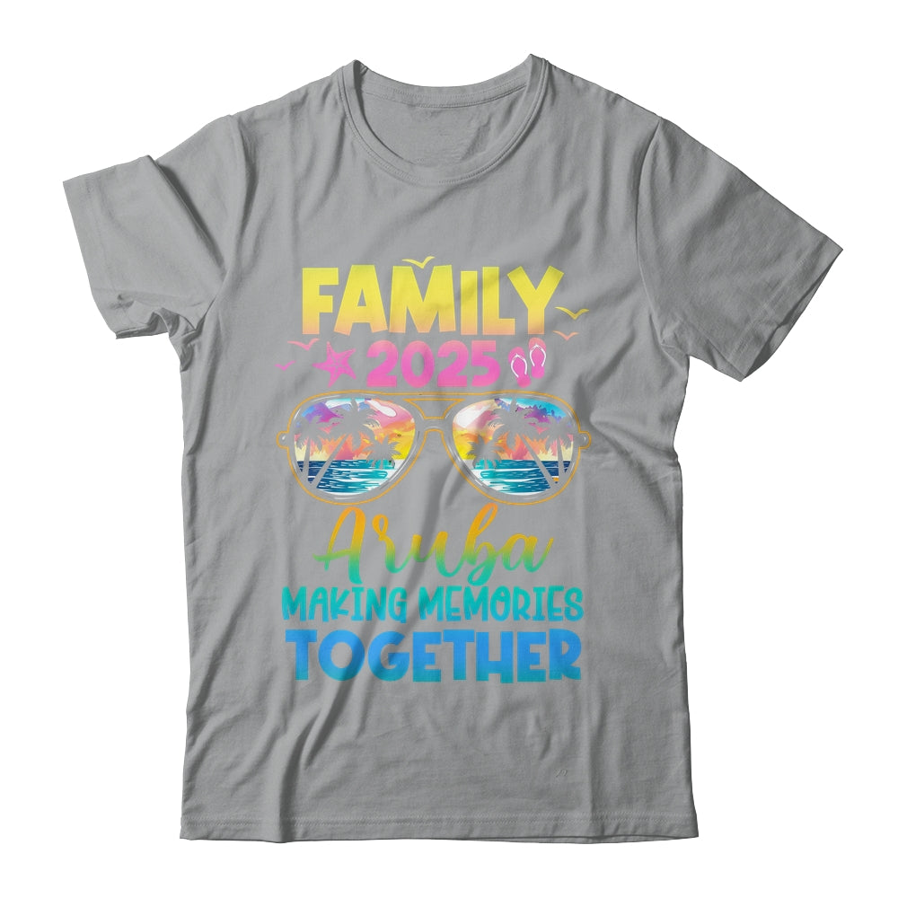 Family Vacation Aruba 2025 Summer Holiday Matching Shirt & Tank Top | teecentury